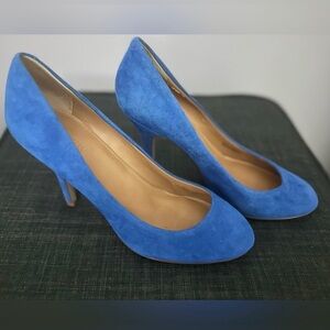 FINAL SALE 👸🏻HOST PICK 👸🏻J.Crew Suede Pumps in Royal Blue, size 7